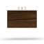 Ventura Two-Drawer Single Bath Floating Vanity-739063616-739063631