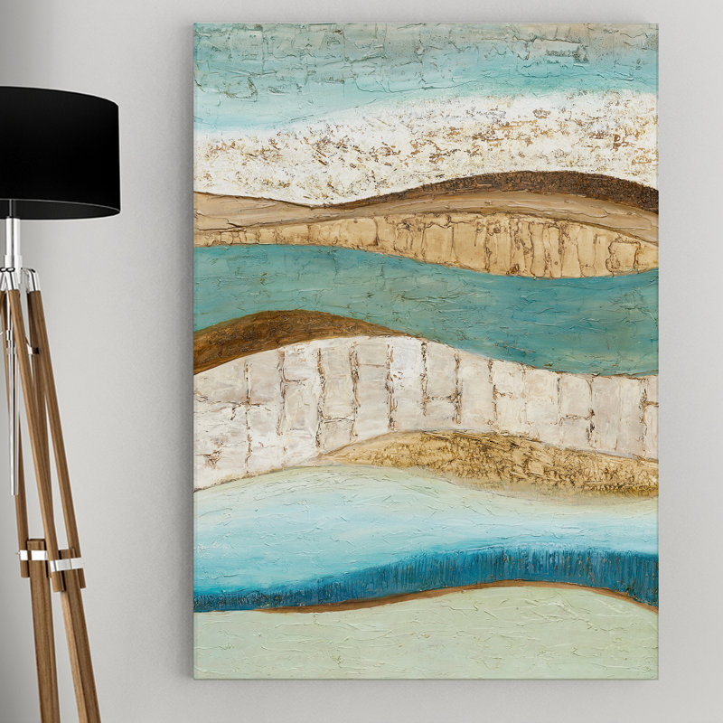 « earth & sky ii » par normal olson, reproduction d’art sur toile tendue, H 18 po x l 27 po x P 1,5 po