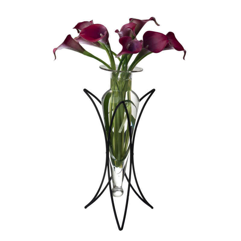 Vase de table en verre Alwie, Transparent