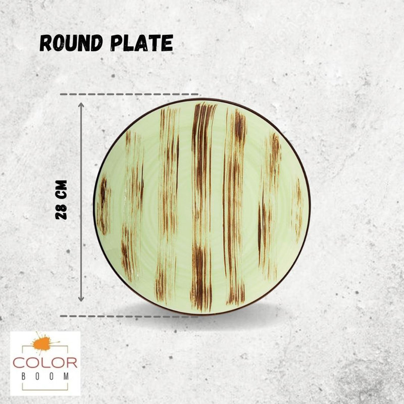 Wilmax Colourboom 28cm Round Plate 28 Cm, Pistachio