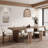 Bobb Nut-brown Rectangular Solid Wood Dining Table-126050546-126050552
