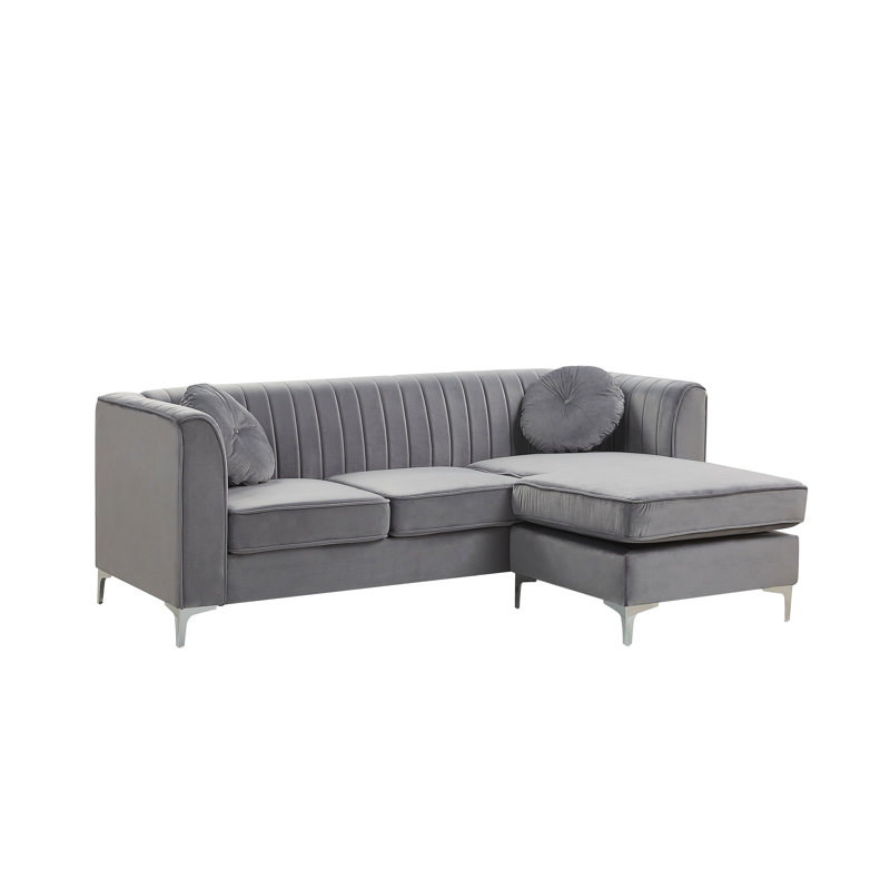 Isabel 3 Seater Sofa & Chaise, Right Hand, Grey