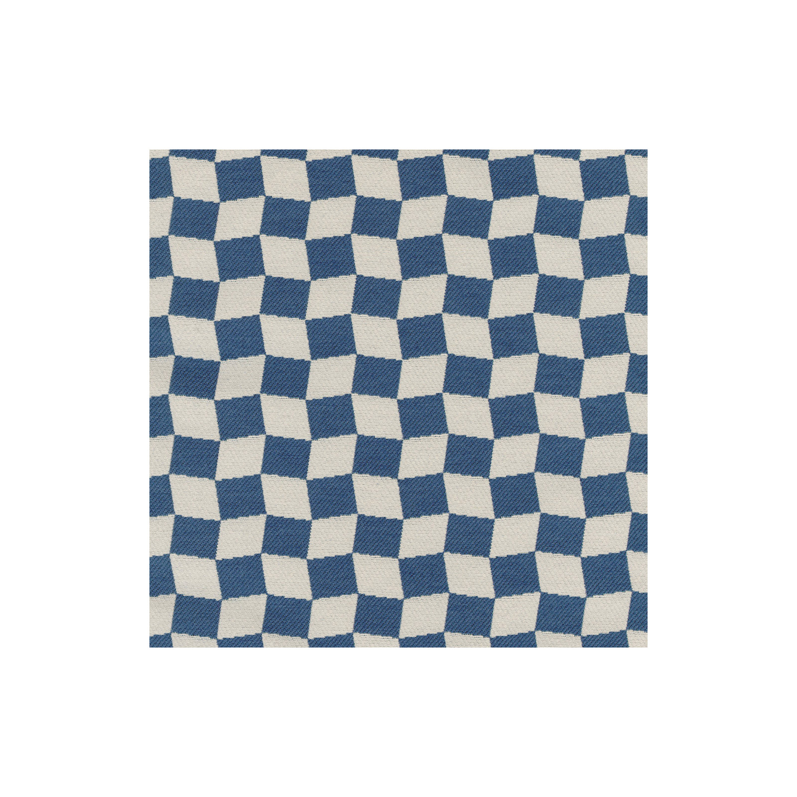 Deco Arch Accent Pillow, Feather, Cream/Blue Geometric, Square 22"