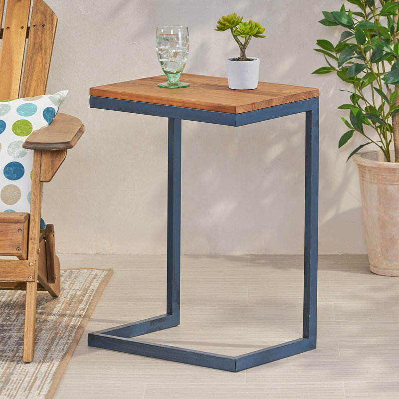 Table d'appoint Big Wood, H 25,5 po x L 12,75 po x l 18,25 po