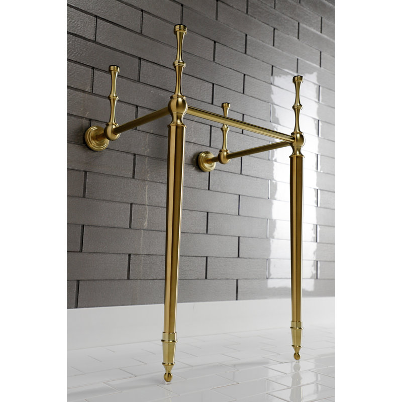 Kingston Brass Edwardian Brass Console Sink Legs, Brushed Brass