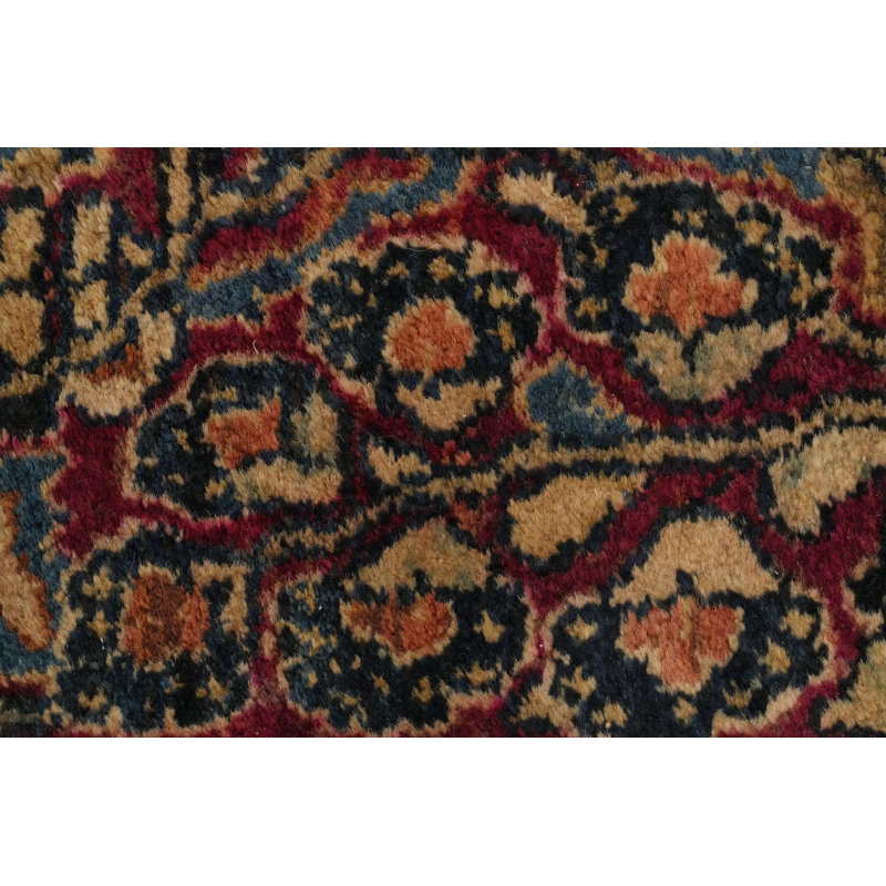 Tapis traditionnel antique à teinture végétale 10 x 17