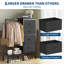 Armoire 4 tiroirs en tissu avec tringle-37217549