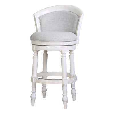 Tino Low Back Wood Swivel Stool
