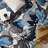 Florentia Floral Black/Gray/Cream Non-Slip Rubberback Area Rug-503750905