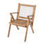Chaise de salle à manger avec accoudoirs et coussin de patio (ensemble de 2)