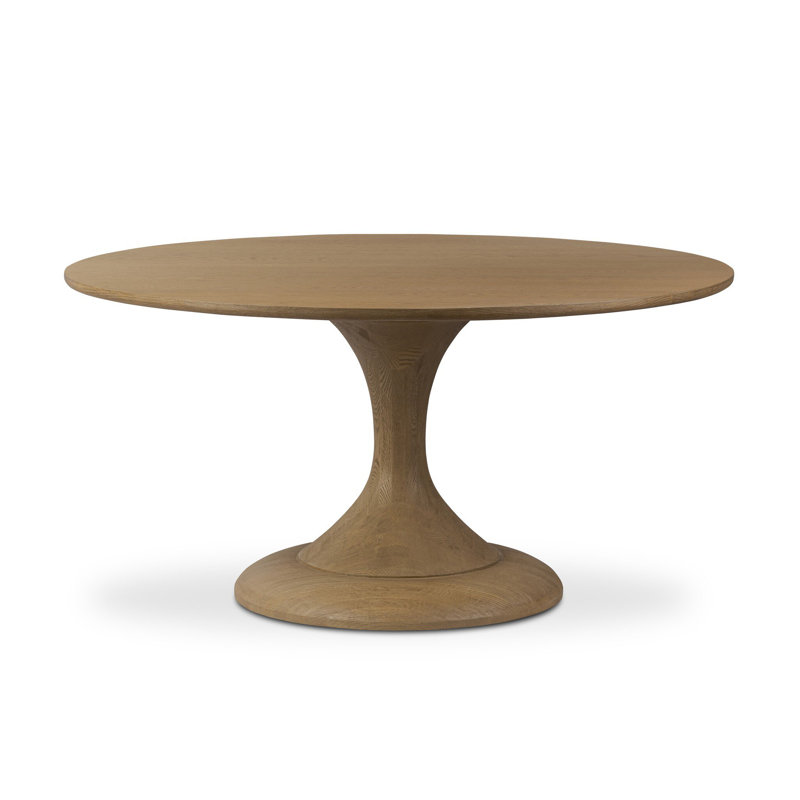 Eastman Dining Table -Light Weathered Oak, 30" H x 60" W x 60" D, Light Weathered Oak