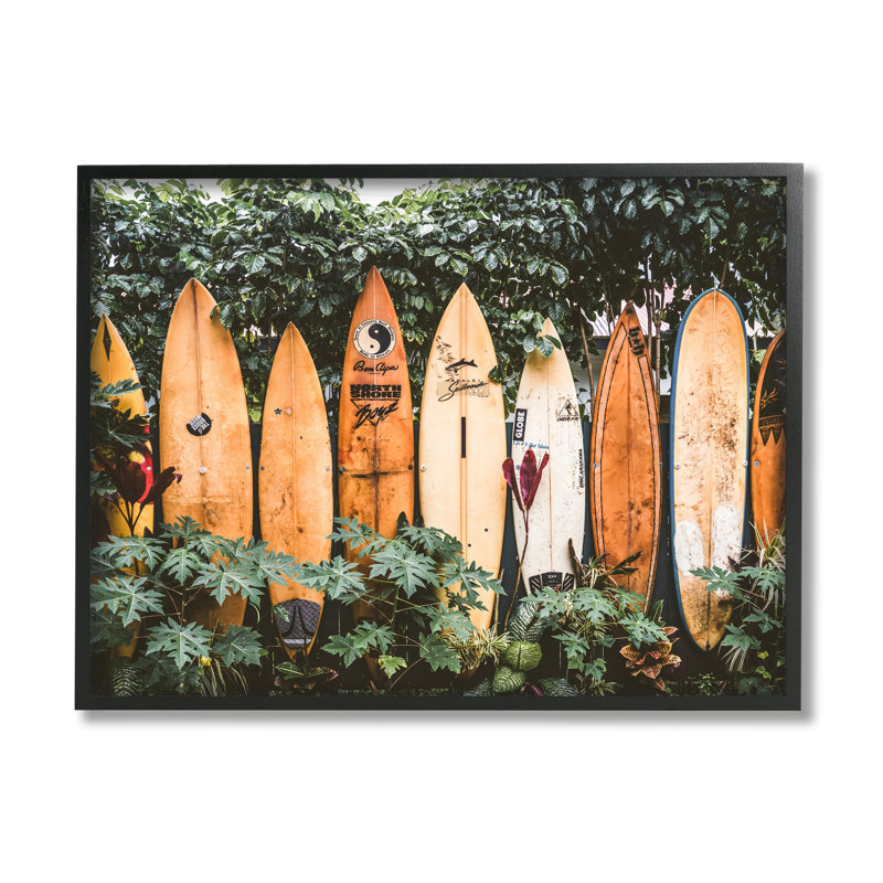 Stupell Industries, planches de surf dans la nature, giclée par Krista Broadway, H 16 po x l 20 po x P 1,5 po