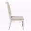 Ensemble de 2 chaises d'appoint Adorn en tissu et champagne antique