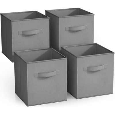 4 Pack 11" Foldable Storage Cubes with Handles
