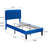 Aldora (Set of 2) Dark Blue Twin Size Upholstered Platform Bed Frame with Adjustable Headboard, No Box Spring Needed-1576754662