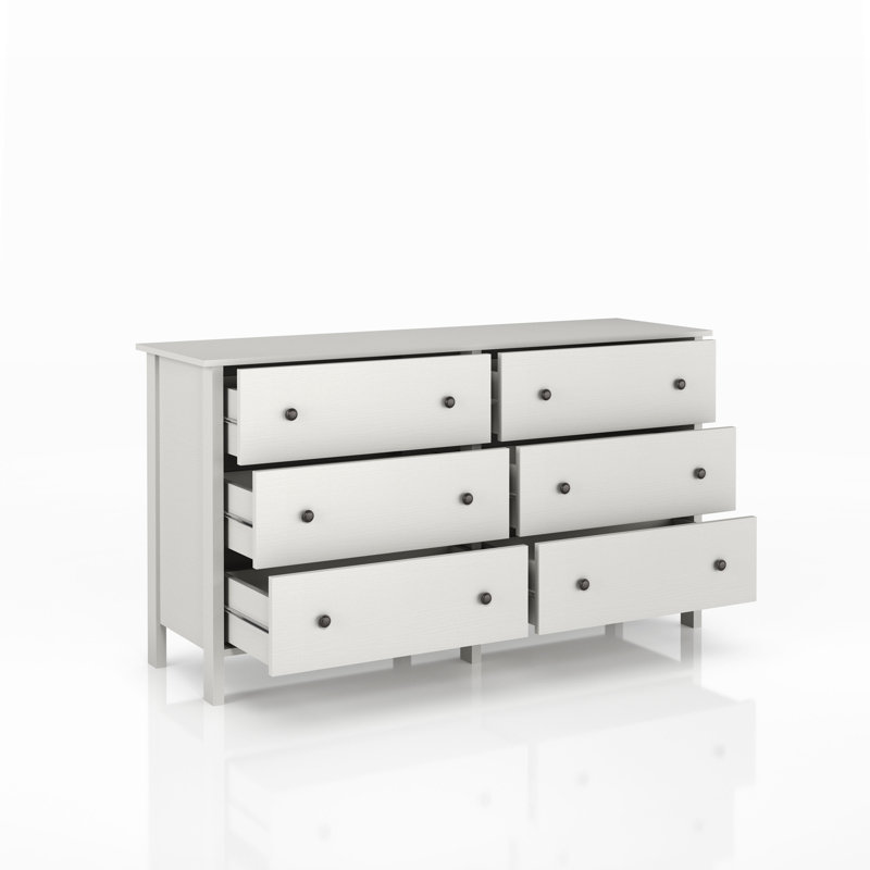 Studley 52.63'' W 6 - Drawer Dresser, White