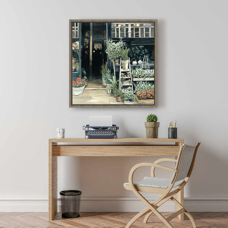 Toile avec cadre vert cactus | Décoration de plantes