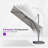 Rozon 9' Square Cantilever Umbrella with  Fade Resistance Recycled Fabric and 360-degree Rotation-1318018098
