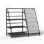 80cm H x 90cm W Metal Bookcase-1249504145