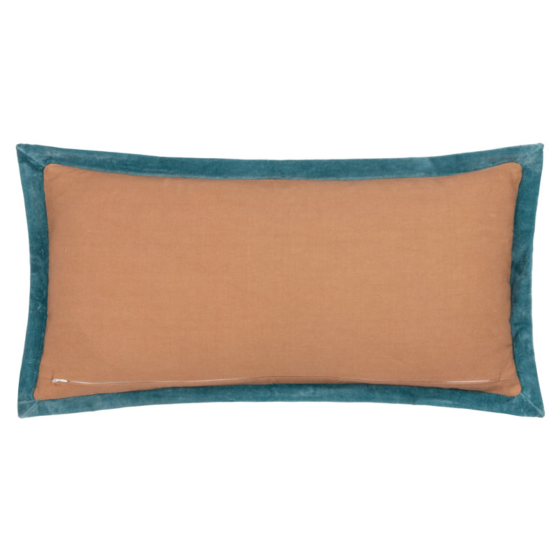 Casa Geometric Rectangular Throw Cushion Covers, Teal