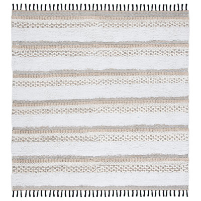 Rusanda Flat Weave Cotton Striped Rug