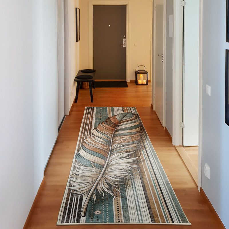 Machine Printed 229cm X 79cm Area Rug