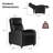 25.2" W Compact Ergonomic Massage Push-Back Recliner-1438641476