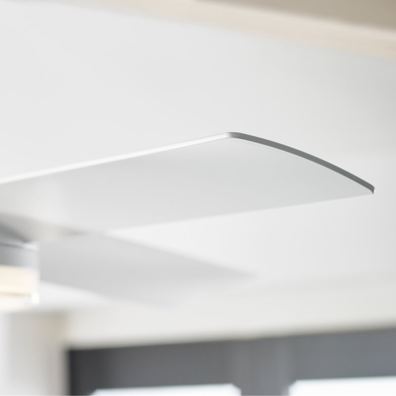 56'' Cirque LED Standard Ceiling Fan with Remote Control and Light Kit Included, Matte White