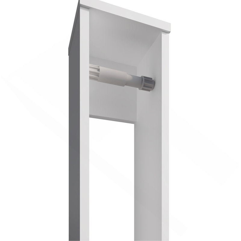 Porte-papier hygiénique en mélamine, Blanc