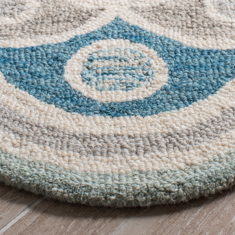 Tapis en laine touffeté à la main Novelty, Rond 3 pi