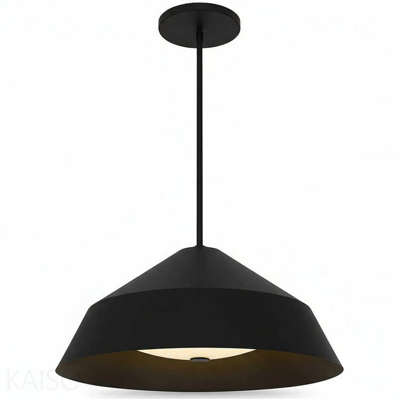 Luminaire suspendu à DEL 22 pouces de diamètre intégré, H 10 po x l 22 po x P 22 po