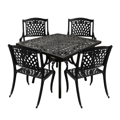 Kelle 4 - Person Patio Dining Set with