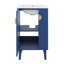 Meuble-lavabo de 20 po avec lavabo en céramique, ensemble de meuble-lavabo autoportant avec porte à fermeture douce, tablette ouverte, armoire de rangement pour salle de bain-1557038168