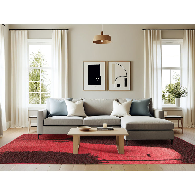 Performance Wool Indoor Rug, Rectangle 6' x 9'