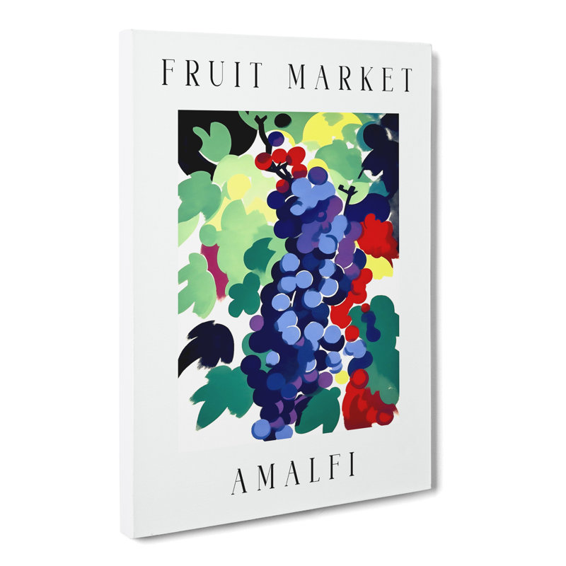 Grapes Amalfi Fruit Market - Wrapped Canvas, 76cm H x 50cm W x 3cm D