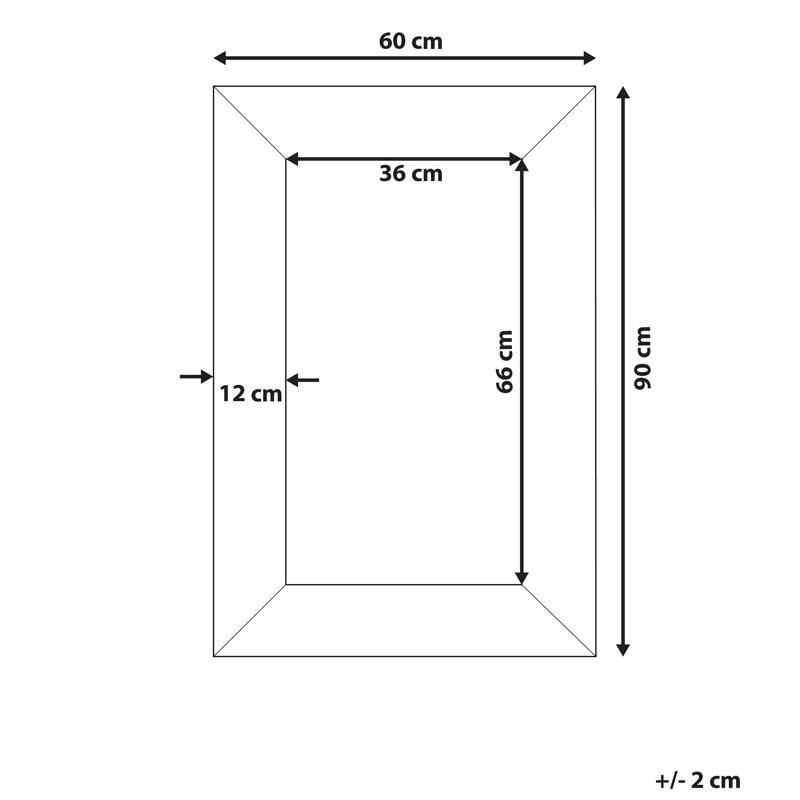 Malcolm Wood Flat Wall Mirror