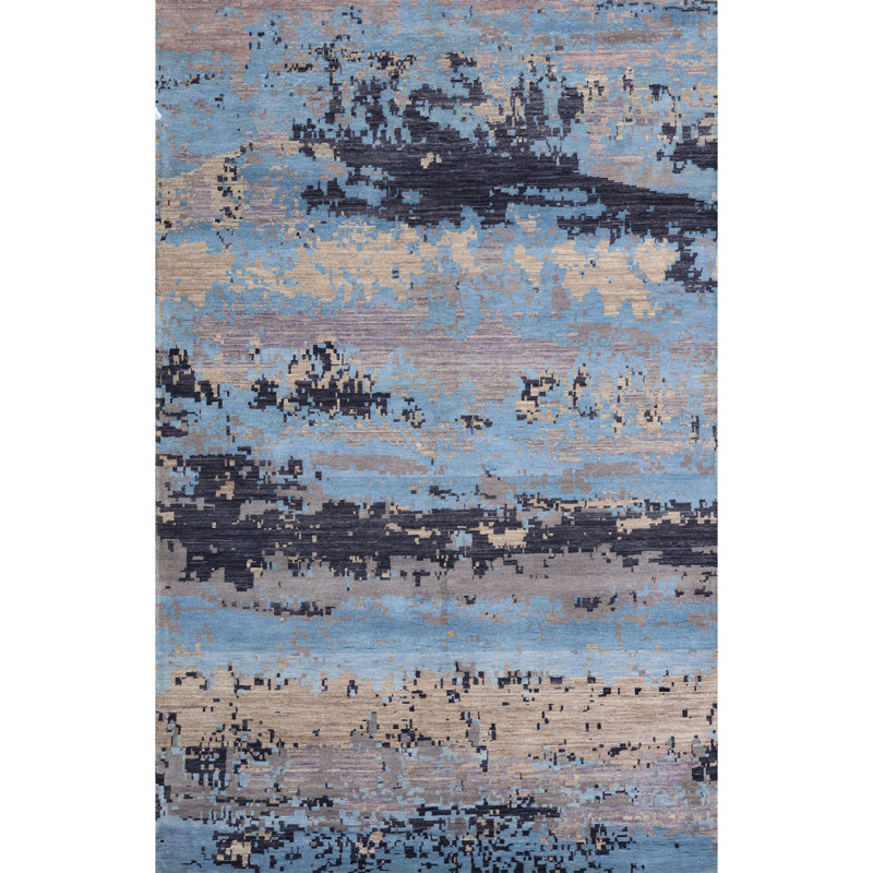 Hand Knotted Wool Area Rug