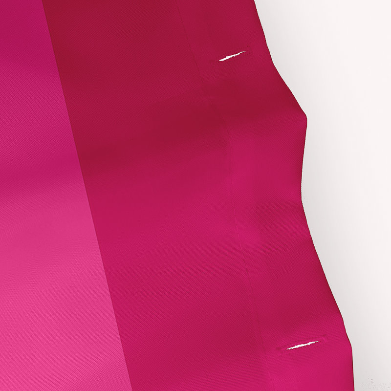Rideau de douche en polyester durable inclusif, Rose / blanc / rouge