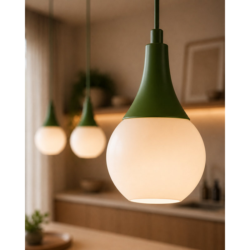 LACRIMA KHAKI 1-LIGHT PENDANT, 60, 3