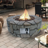 Round Polyresin Propane Smokeless Fire Pit