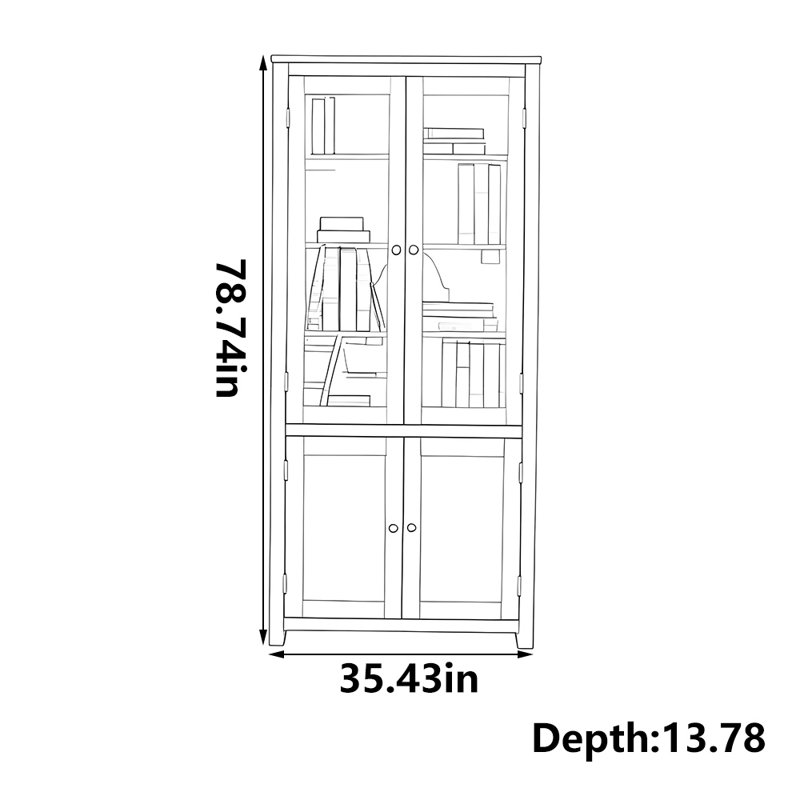 Bibliothèque simple américaine