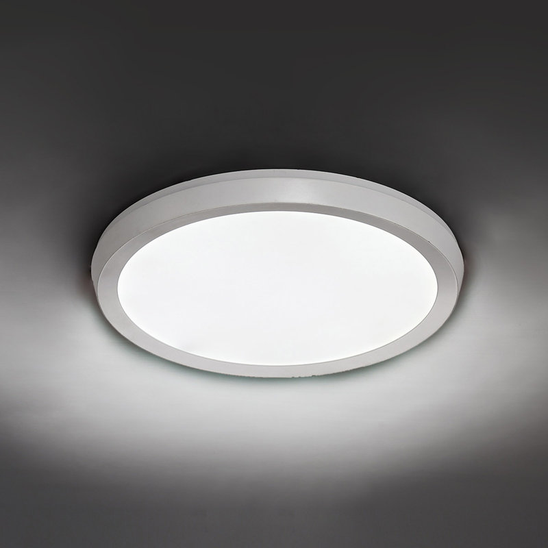 Argo Dimmable LED Flush Mount, White, 1" H x 11.5" W x 11.5" D, 3500K