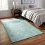 Tapis lavable sarcelle et ivoire 3 pi x 5 pi avec protection UV