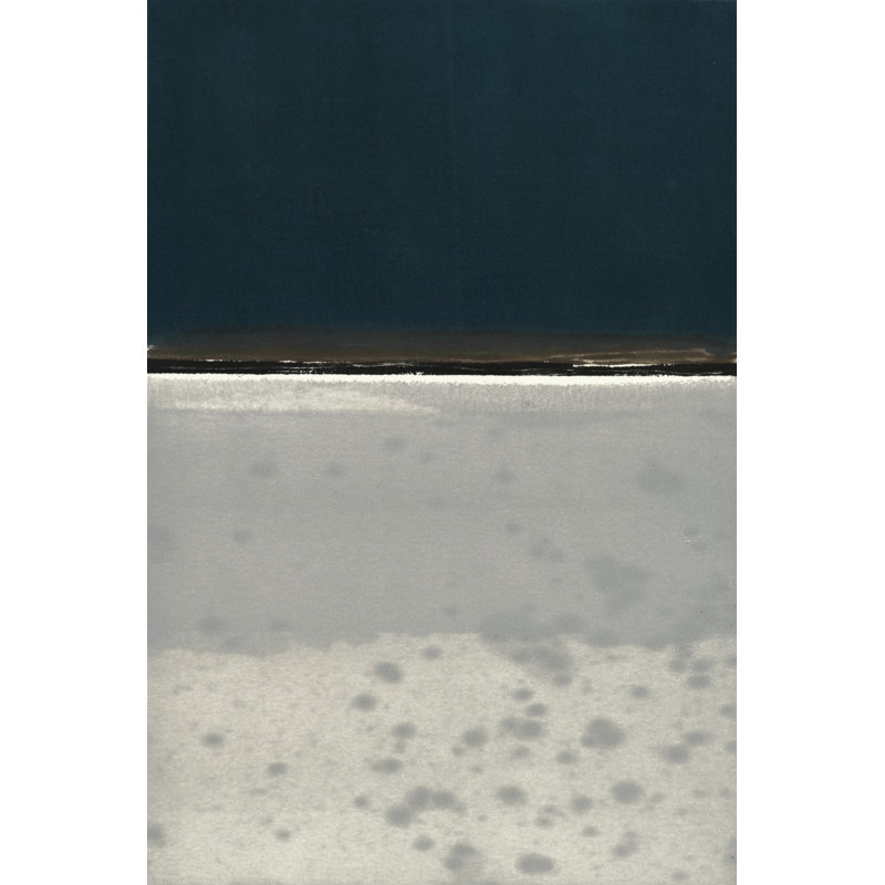 Horizon Indigo - Painting on Canvas, 76 cm H x 51 cm W, Wrapped Canvas