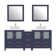 Karson 72'' Double Bathroom Vanity with Engineered Marble Top with Mirror