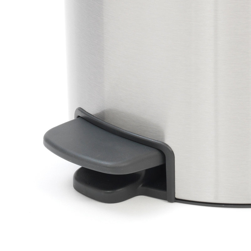 Poubelle à pédale de 3,2 gallons (12 litres) sur pied Newica, Acier mat anti-traces de doigts