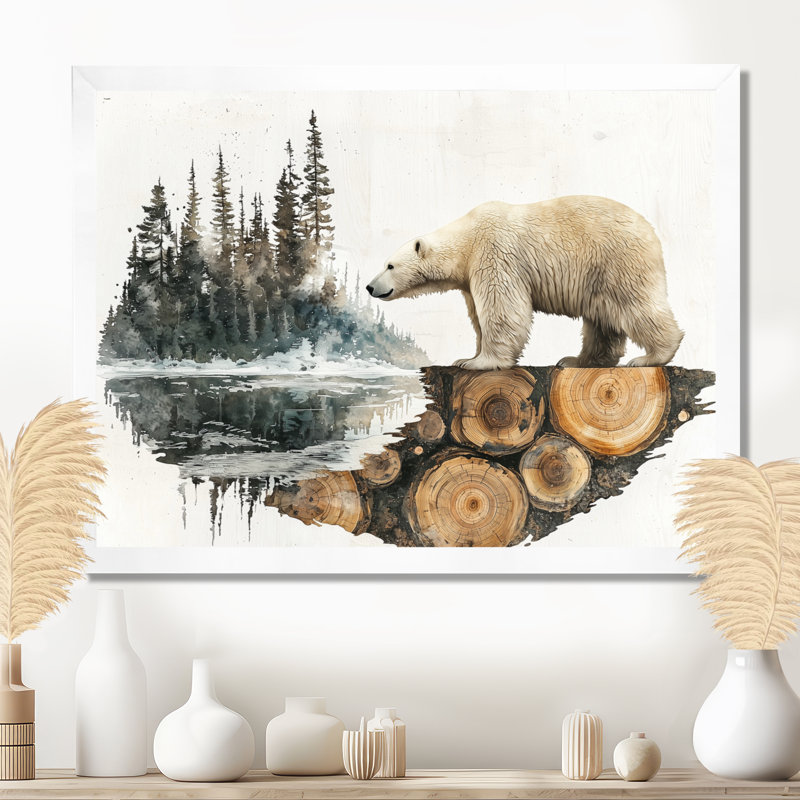 Gerene - animaux, art mural, H 34 po x l 44 po, Gold Picture Framed