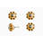 Set of Eight Yellow And Green Novelty Knob Ceramic Drawer Pull Knobs