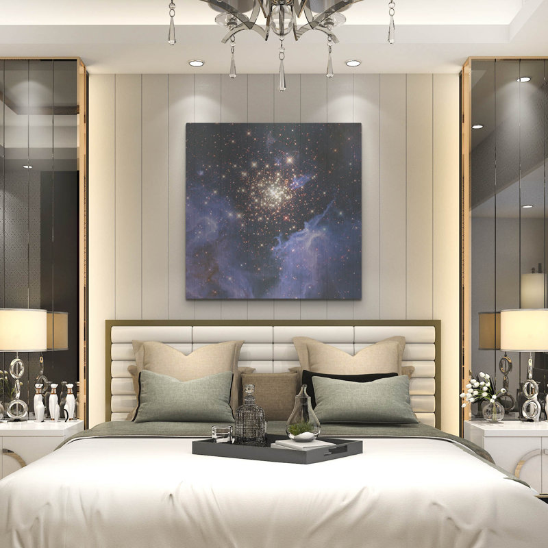  Art mural en métal «Start Cluster» par la NASA Hubble Space Telescope, H 36 po x l 36 po