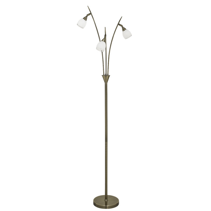 Asllan 151cm Tree Floor Lamp, Chrome